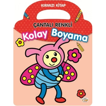 Çantalı Renkli Kolay Boyama- Kırmızı