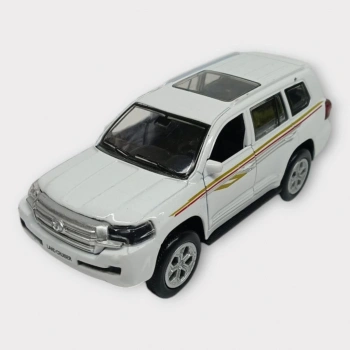 Çek Bırak Metal Araba Sesli Işıklı - Beyaz