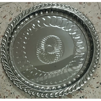 Çelik Sini Tepsi Yer Sofrası 47CM