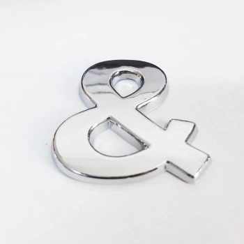 Cemax & İşareti 3,75 cm Krom Yapışkanlı