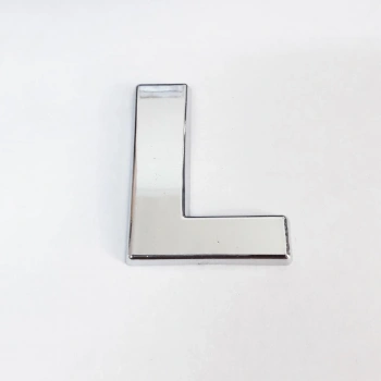 Cemax L Harfi  3,75 cm Krom Yapışkanlı