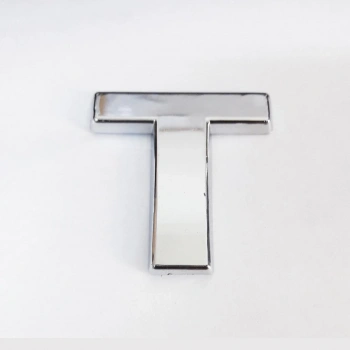 Cemax T Harfi  3,75 cm Krom Yapışkanlı