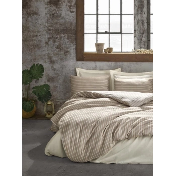 Çift Kişilik Bambu Saten Nev Takımı Vizon