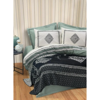 Çift Kişilik Battaniyeli Nev Takımı Hardy Yeşil