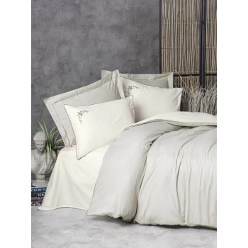 Çift Kişilik Elit Saten Nev Takımı Teresa Bej