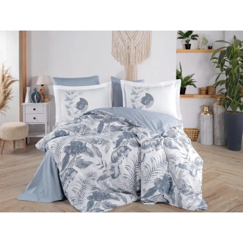 Çift Kişilik Poplin Nev  Denim