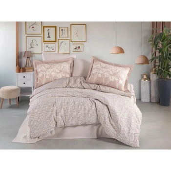 Çift Kişilik Poplin Nev Velura Latte