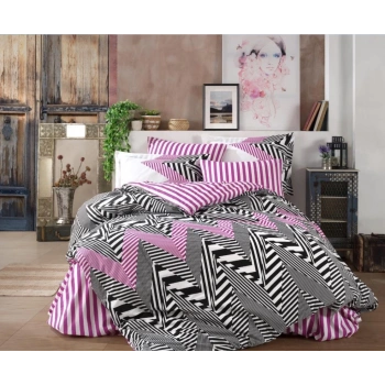 Çift Kişilik Poplin Nev Daniela Siyah