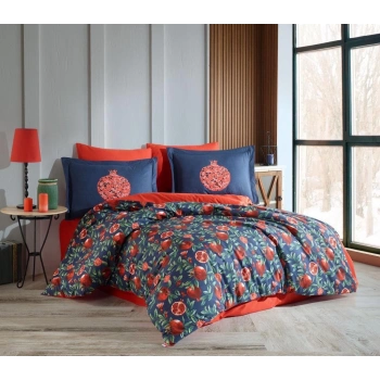 Çift Kişilik Poplin Nev Plenty Kırmızı