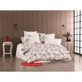 Çift Kişilik Poplin Nev Rithym Lacivert