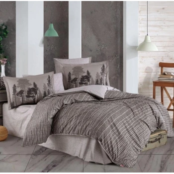 Çift Kişilik Poplin Nev Tully Kahve