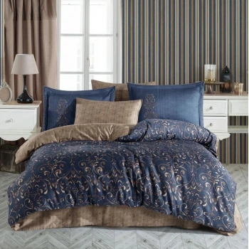 Çift Kişilik Saten Nev Gris Gold