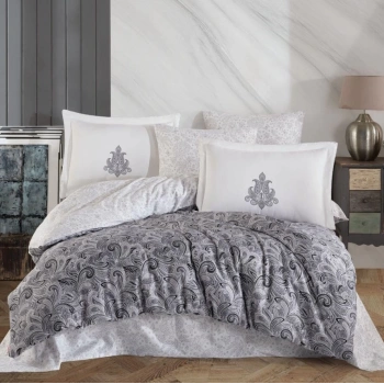 Çift Kişilik Saten Nev Mirabel Gri