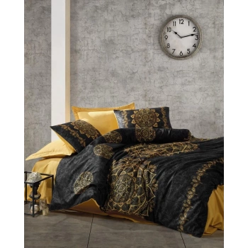 Çift Kişilik Saten Nev Takımı Alvina Gold