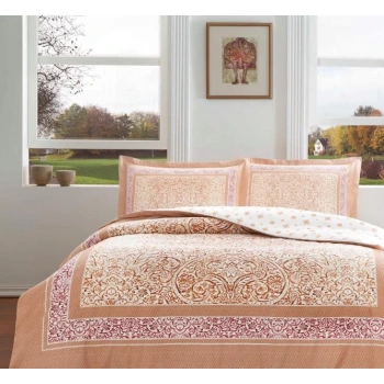 Çift Kişilik Saten Nev Takımı Hamlet Kiremit