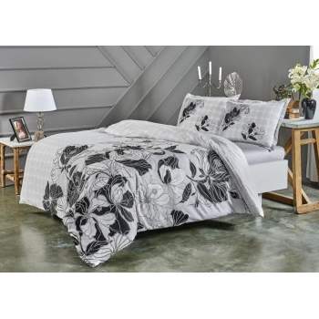 Çift Kişilik Saten Nev Takımı Sharon Gri