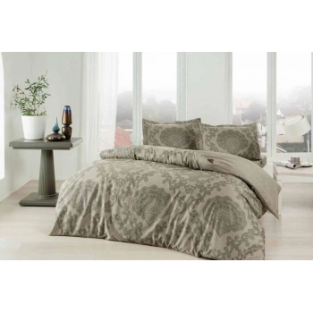 Çift Kişilik Saten Nev Takımı Violet Haki