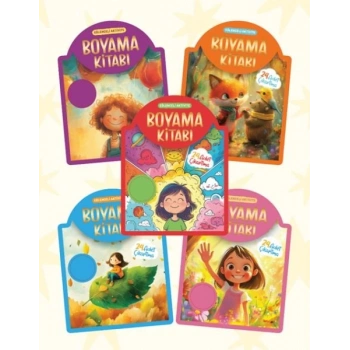 Çıkartmalı Boyama Kitabı - 5  Set
