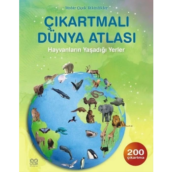 Çıkartmalı Dünya Atlası / Hayvanların Yaşadığı Yerler