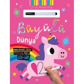 Çiz – Sil Aktivite Kitabı Büyülü Dünya