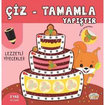 Çiz-Tamamla-Yapıştır Lezzetli Yiyecekler