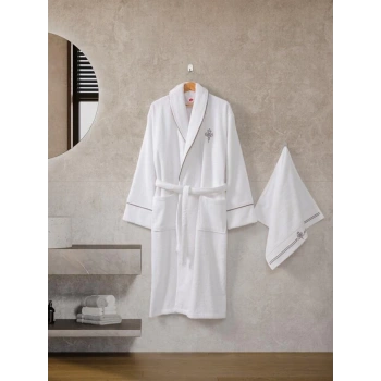 Classic Bornoz Seti Güher M-L Kadın