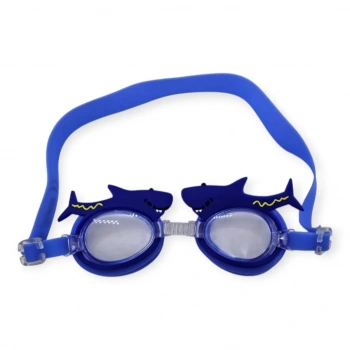 Çocuk Yüzücü Gözlüğü Silikon Taşıma Çantalı Köpek Balığı - 9014