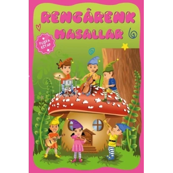 Çocuklar için Hayal ve Odak Geliştirici Rengarenk Masallar Fuşya