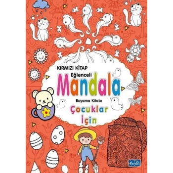 Çocuklar İçin Mandala Kırmızı