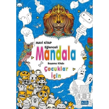 Çocuklar İçin Mandala Mavi