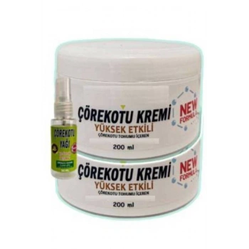 Çörek Otu Adale Sızıları İçin Masaj Bakım Kremi 2x200 ml+30 ml Çörek Otu Yağ ile