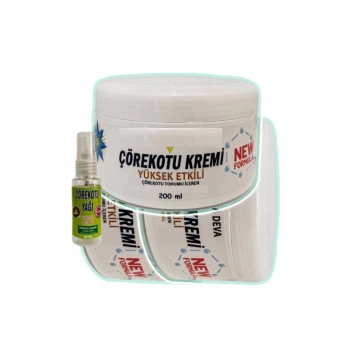 Çörek Otu Adale Sızıları İçin Masaj Bakım Kremi 3x200 ml+30 ml Çörek Otu Yağ ile