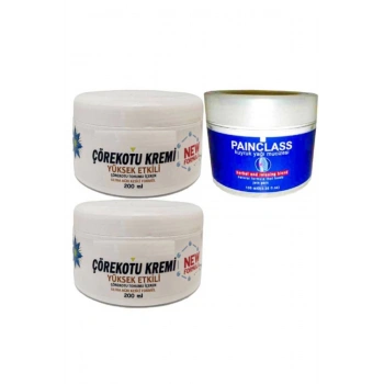Çörek Otu Kremi XL Boy Sızılar İçin 2x200 ml+Painclass Kuyruk Yağı 100 ml Kremi