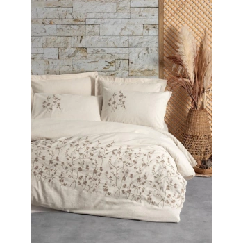 Cotton Keten Çift Kişilik Nev Takımı Hemera