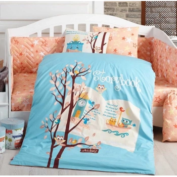 Dream Clock Mavi Poplin Bebek Nev Takımı