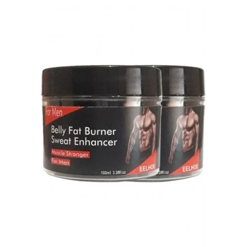 Eelhoe 2li Adet Belly Fatburner Sweat Enhancer Erkeklere Özel Kas Şekillendirme Kremi 100 ml