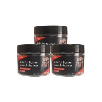 Eelhoe Belly 3lü Adet Fatburner Sweat Enhancer Erkeklere Özel Kas Şekillendirme Kremi 100 ml