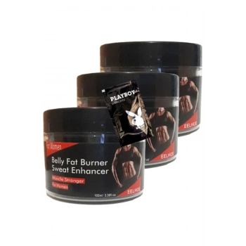 Eelhoe Belly Fat 3 Adet Burner Sweat Enhancer Kadınlara Özel Kremi + 1 Hediye Jel