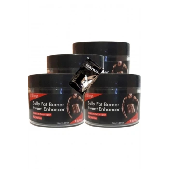 Eelhoe Belly Fatburner Sweat Enhancer Krem 100 ml x 4 adet + Jel