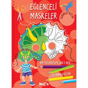 Eğlenceli Maskeler (Kırmızı )
