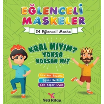 Eğlenceli maskeler kral mıyım sa korsan mı?