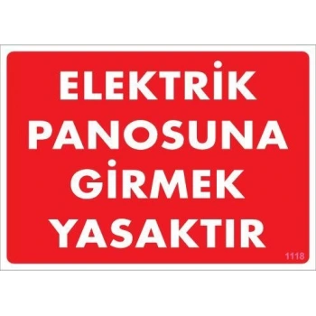 Elektrik Panosu Levhası 25x35 KOD:1118