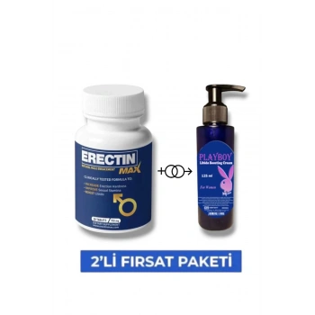 Erectin Max Penis Boyutlandırıcı Performans Takviyesi 30lu Mucizevi Libi.do Cream 125 ml