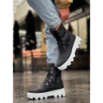 Erkek Spor Bot B Siyah (Beyaz Taban)