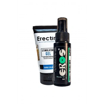 Eros Pro 101 LHXY056 Büyük Boy 60 ml ve Erektin Stimul Gel Erkeklere Özel Jel 60 ml