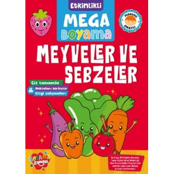 Etkinlikli Mega Boyama - Meyveler ve Sebzeler