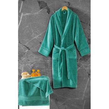 Exclusive Single Bornoz Seti Yeşil M/l 8680108069165