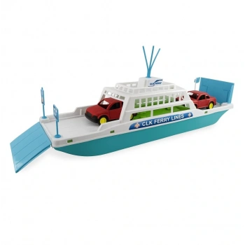 Feribot Araç Taşııyan Gemi 45 cm - Turkuaz