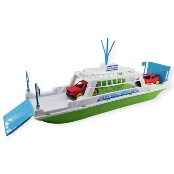 Feribot Araç Taşııyan Gemi 45 cm - Yeşil