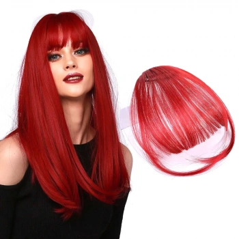 Fiber Sentetik İnce Perçem / Kızıl